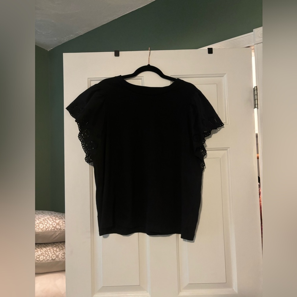 NWOT Old Navy flutter sleeve top L Tall